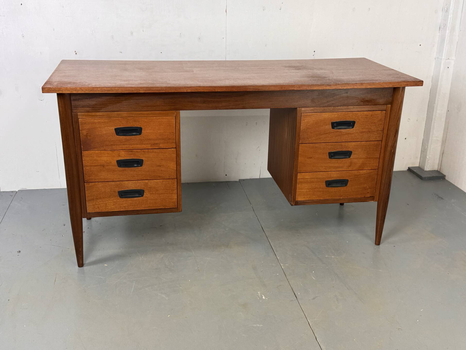 Vintage Mid-Century Danish Teak Desk, 1960s