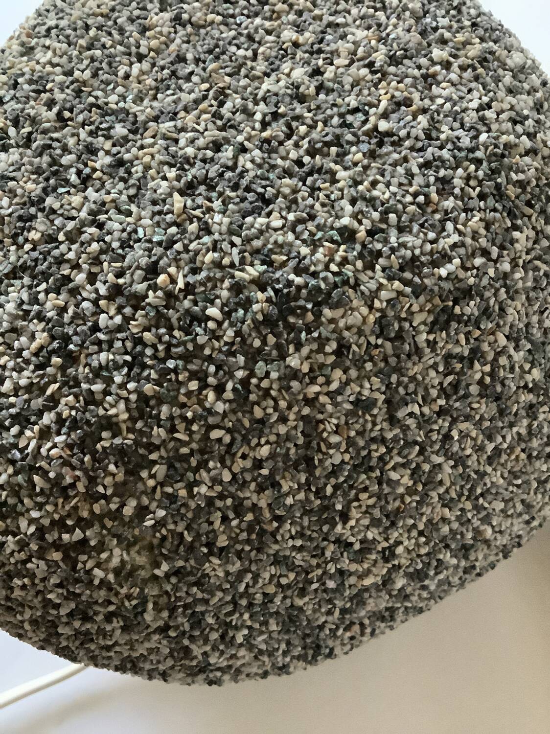 Lampe cailloux en résine 1970