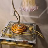 Brass tulip lamp