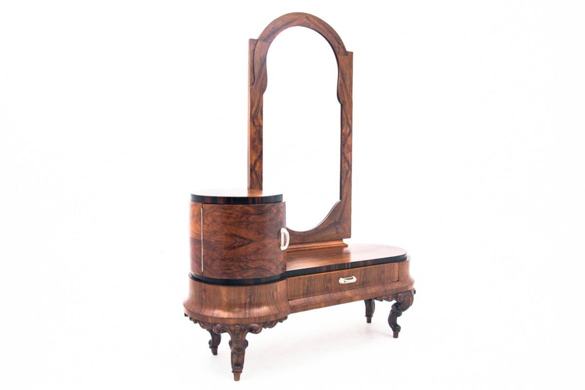 Coiffeuse - Miroir tremo Art Déco, Italie, années 1920. Après rénovation.