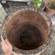 Very large ancient handmade terracotta jar – 80 cm