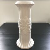 Earthenware column with floral decoration