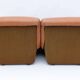 Pair of Lev & Lev Mid-century Modern Fiberglass Frame Leather Armchairs