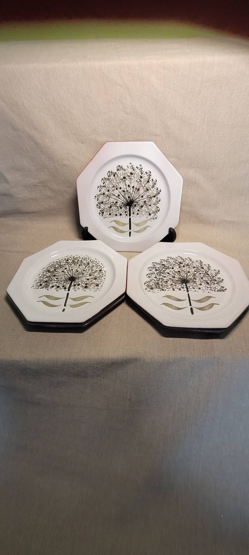 Set of 5 plates Abbey N D du Bec