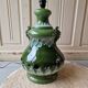 Vintage 1960s green toned ceramic lamp