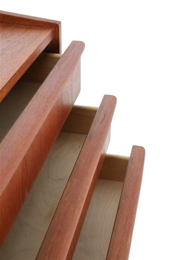 Filigree mid-century teak chest of drawers / Danish modern design / 1960s