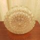 Plafonnier rond en verre moulé
