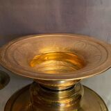 Bronze brass dish with chiseled decor Art of Islam Middle East