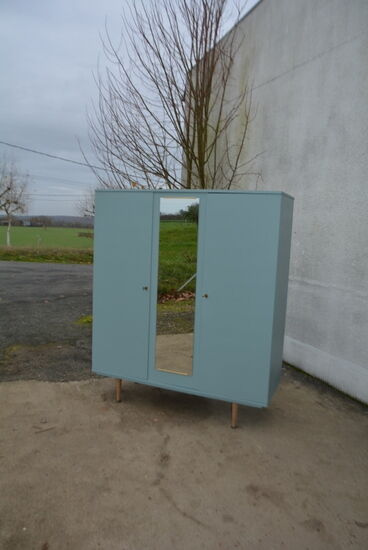 Vintage wardrobe and shelves