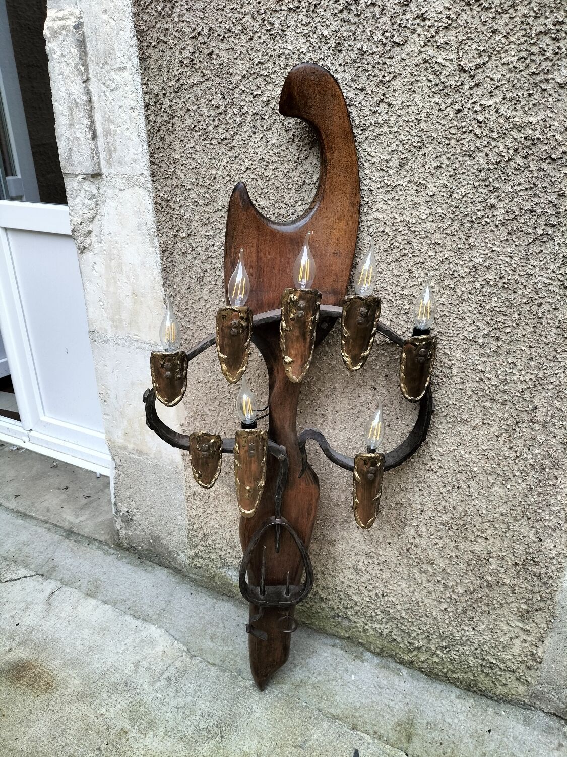 Large wall sconce, one-of-a-kind