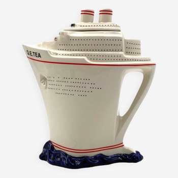 Queen Elizabeth II Cruise Ship Teapot, Paul Cardew, UK, 2000s