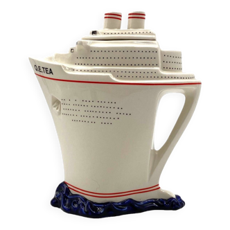 Queen Elizabeth II Cruise Ship Teapot, Paul Cardew, UK, 2000s
