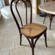 Chaises bistrot en cannage vintage