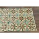 1970s vintage Turkish Oushak handmade wool cotton beige runner rug 85x270