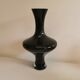 Large Danish glass vase in deep purple/black colour..