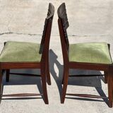 6 chaises Art Déco françaises numérotées, 1940