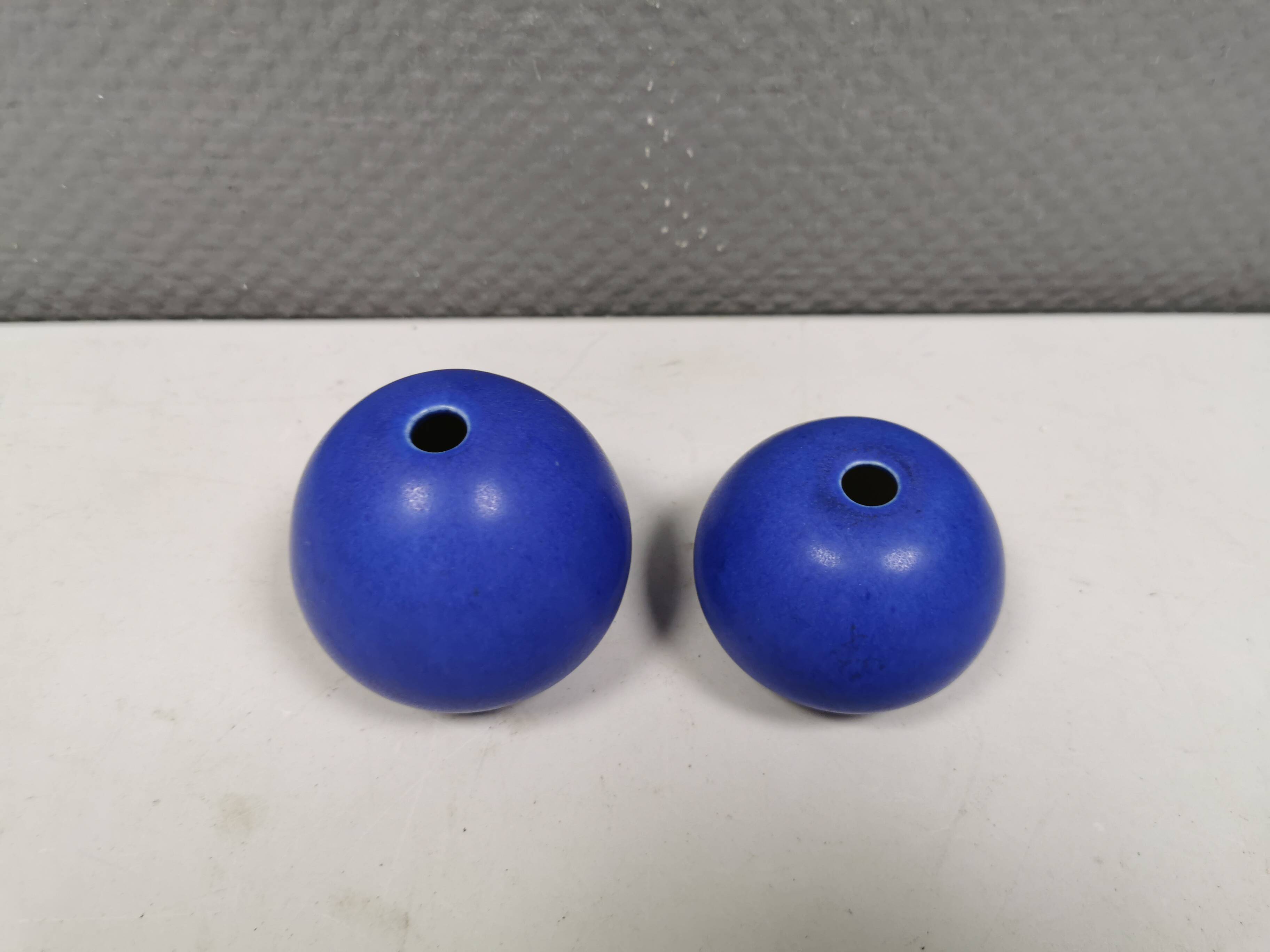 Two beautiful small vases by Preben Brandt Larsen (PBL) Denmark 1980s