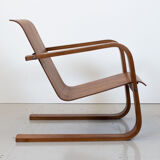 1930s modernist cantilever plywood armchair