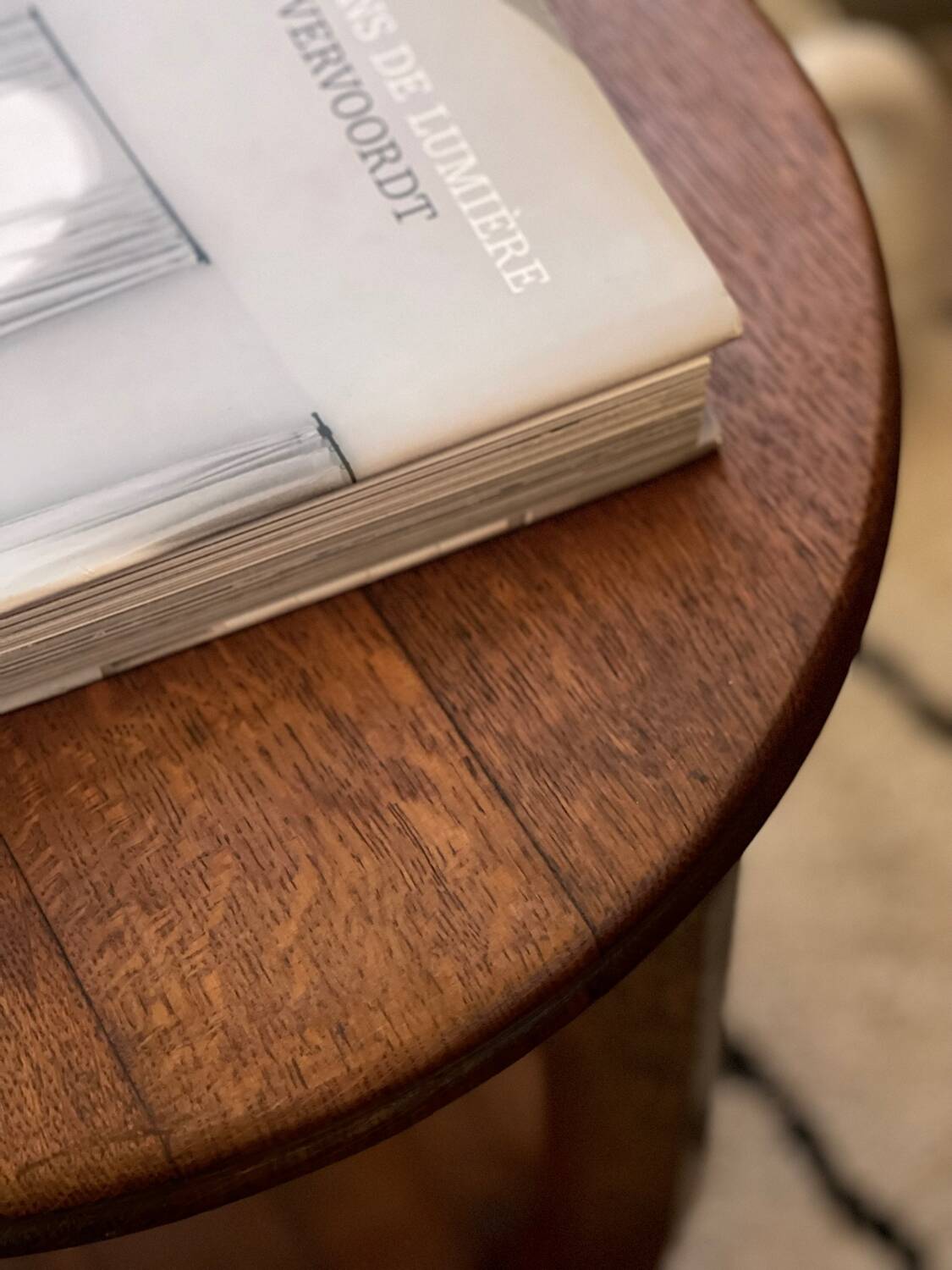 Art deco oak pedestal table