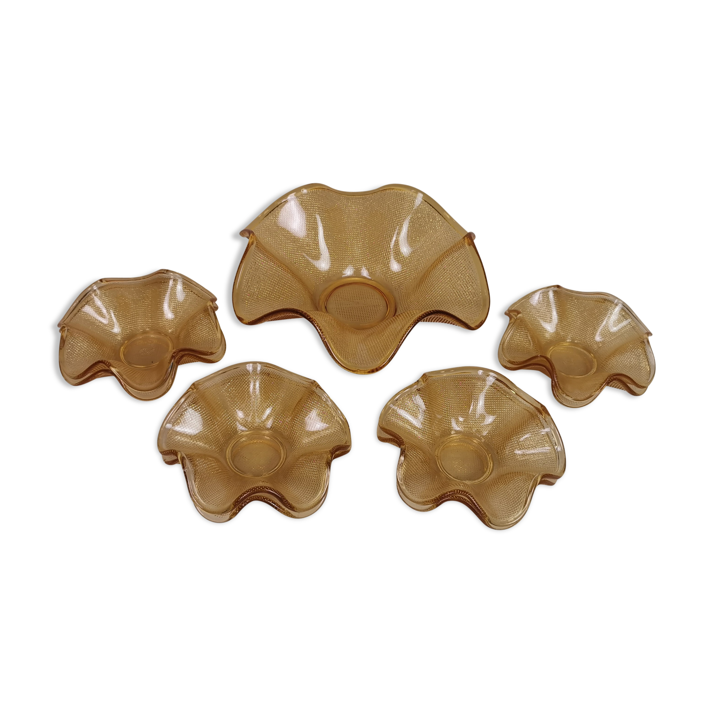 Serving bowl and 8 cups