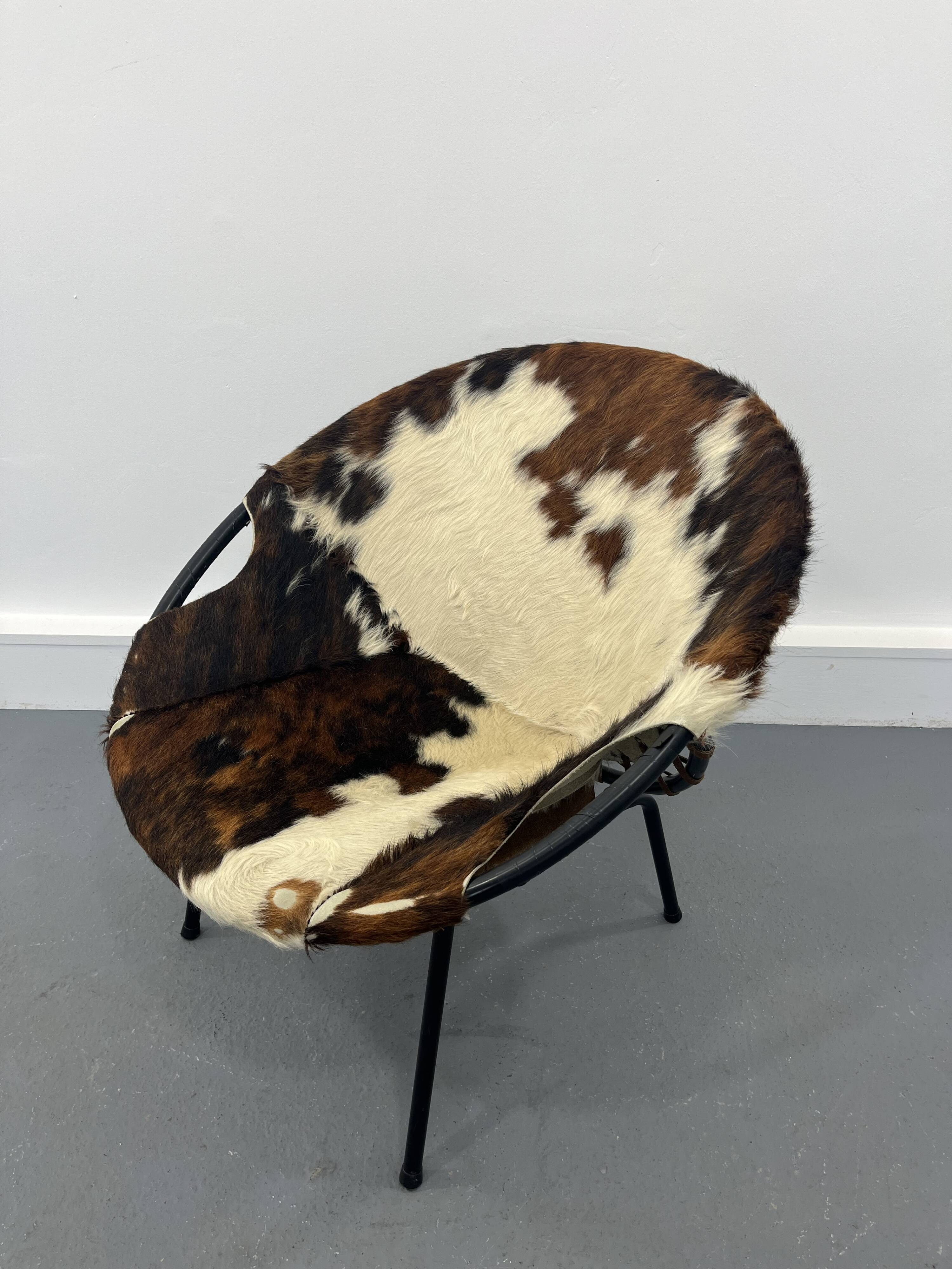 Mid-Century Swivel Balloon Armchair from Lusch & Co, 1960s