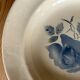 4 old hollow plates Digoin & Sarreguemines "pink pattern"