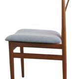 Set van 4 Henning Sørensen voor Danex eetkamerstoelen 'Vordingborg'