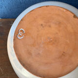 Large vintage Biot coupe in glazed ceramic, French craftsmanship.