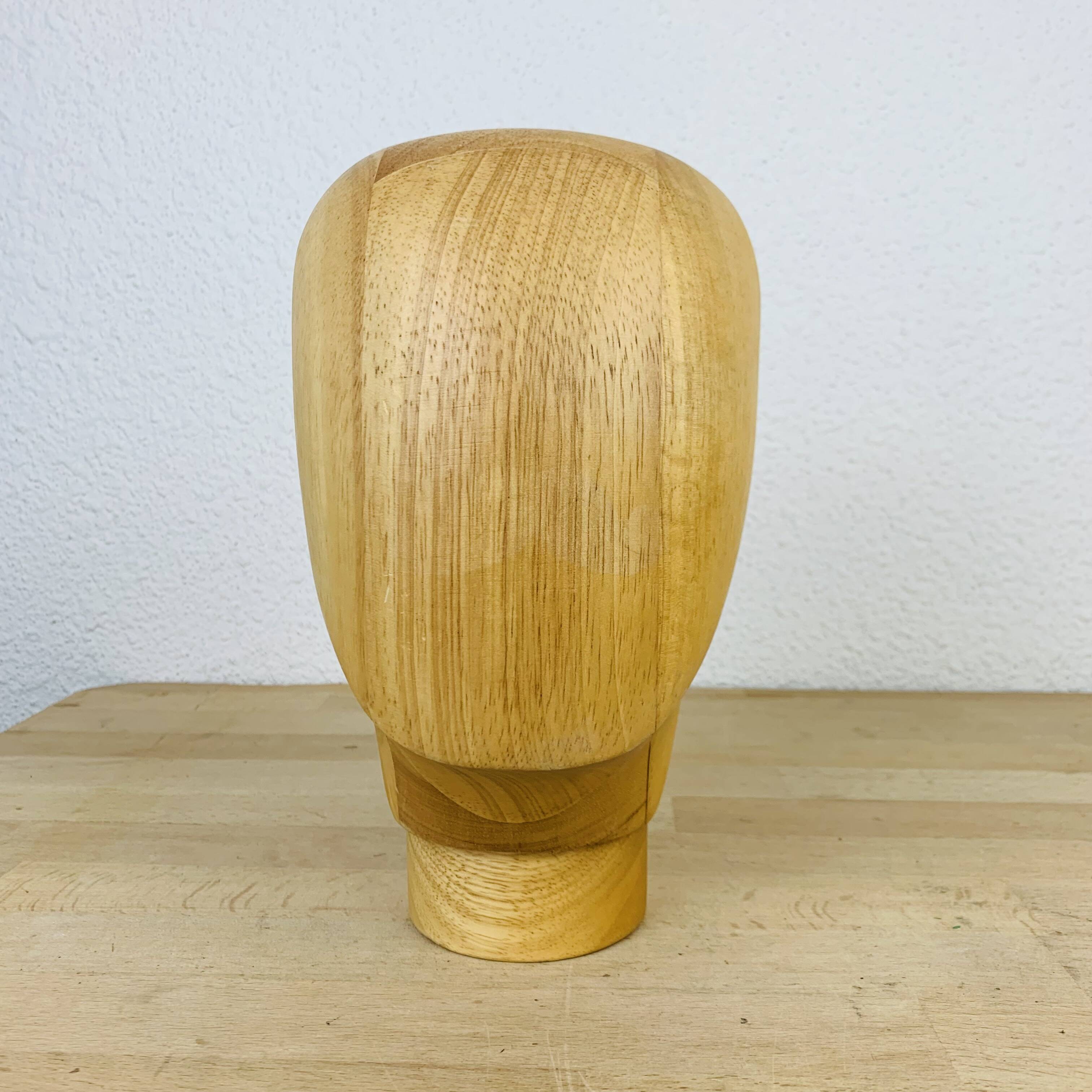 Vintage wooden hat head