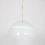 1970s glass hanging lamp by Leucos, Italy