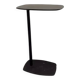 Table basse ovale en métal noir