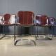 Vintage dining chairs by Cidue, set of 6, 1970s.
