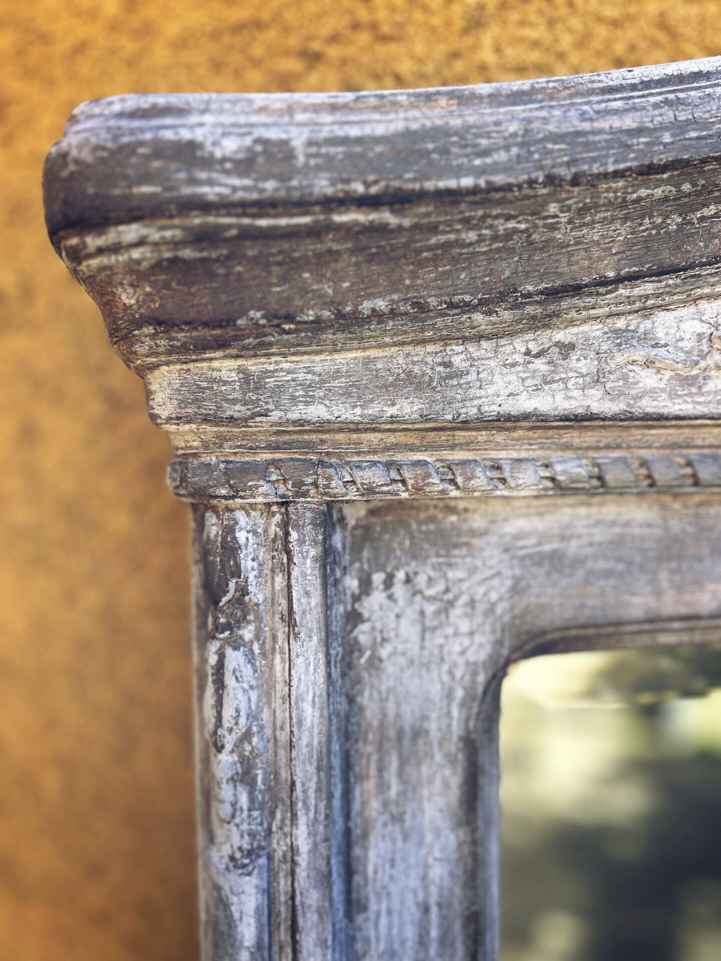 Napoleon III patinated trumeau mirror