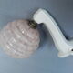 Art deco wall lamp with porcelain holder