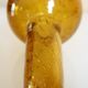 Blown glass carafe from Biot, amber, bubbled, vintage 70s