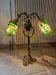 Lampe de table en bronze et grappes de raisins en verre de Murano