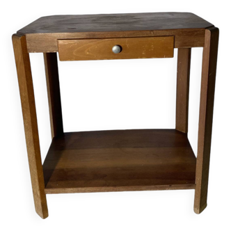 Table d'appoint en noyer et hêtre - 1940