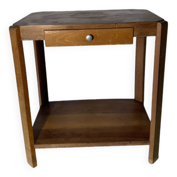 Table d'appoint en noyer et hêtre - 1940