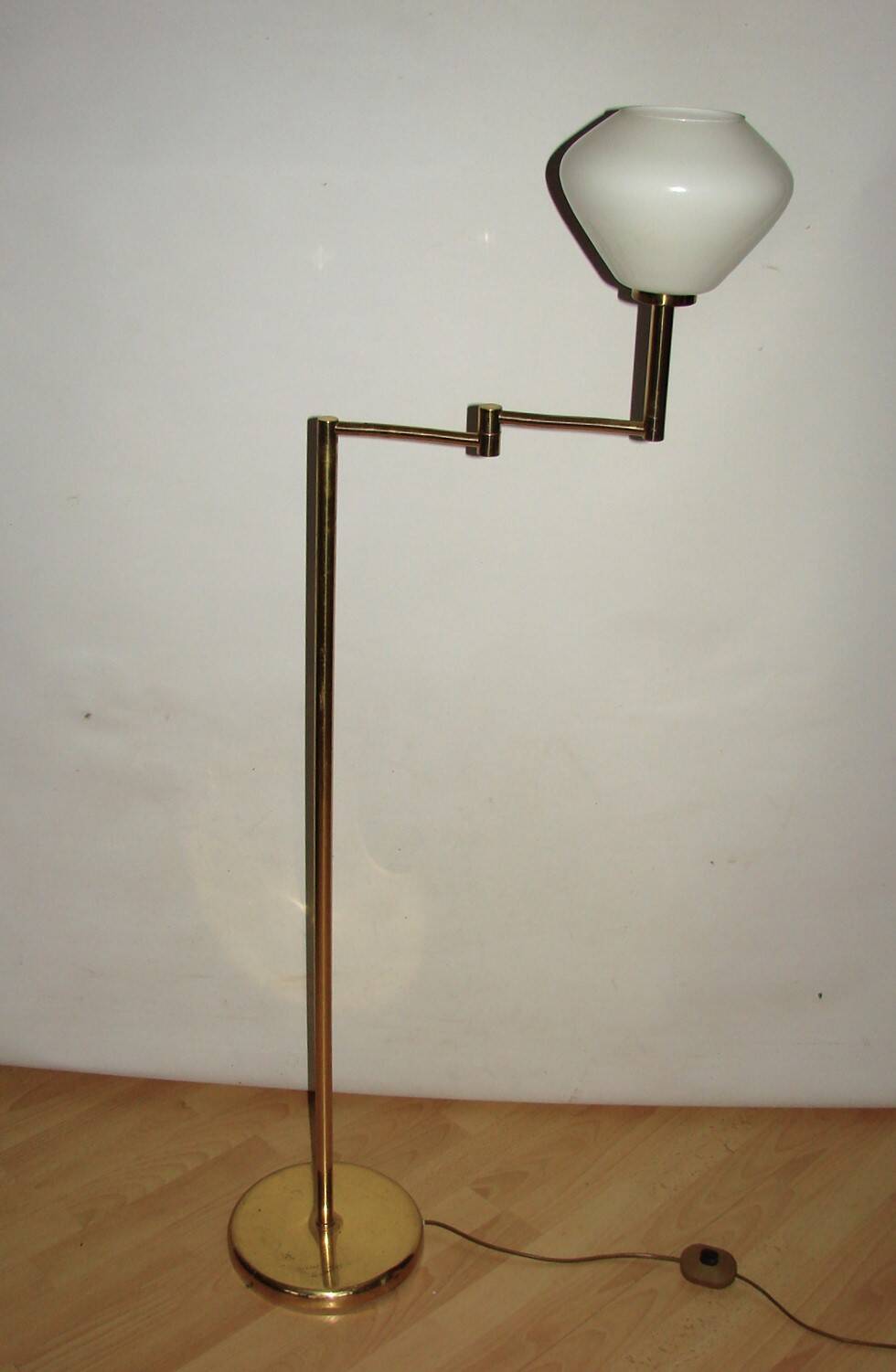 Brass floor lamp , 1970s.