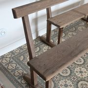 Pair of old wooden church benches – rustic chapel benches