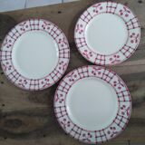 Earthenware serving plate with cherry decoration