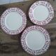 Earthenware serving plate with cherry decoration