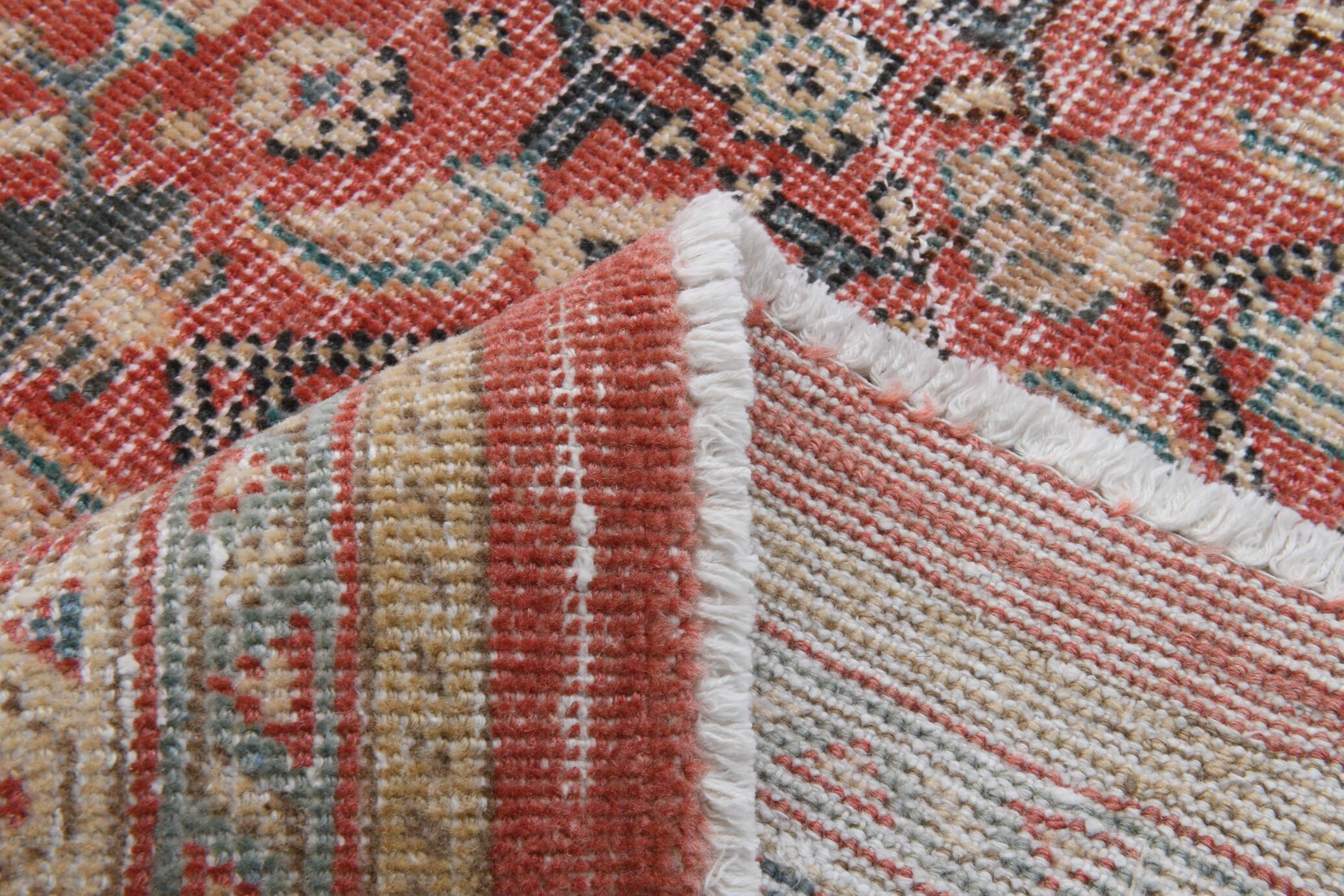 Old Antique 1955s Red Persian Heriz Rug, 274x378Cm