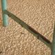 Metal and wood boarding bedside chair