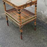 Vintage rattan service