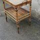 Desserte vintage rotin
