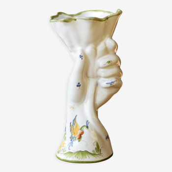 Vase ancien du Moustiers, peint à la main