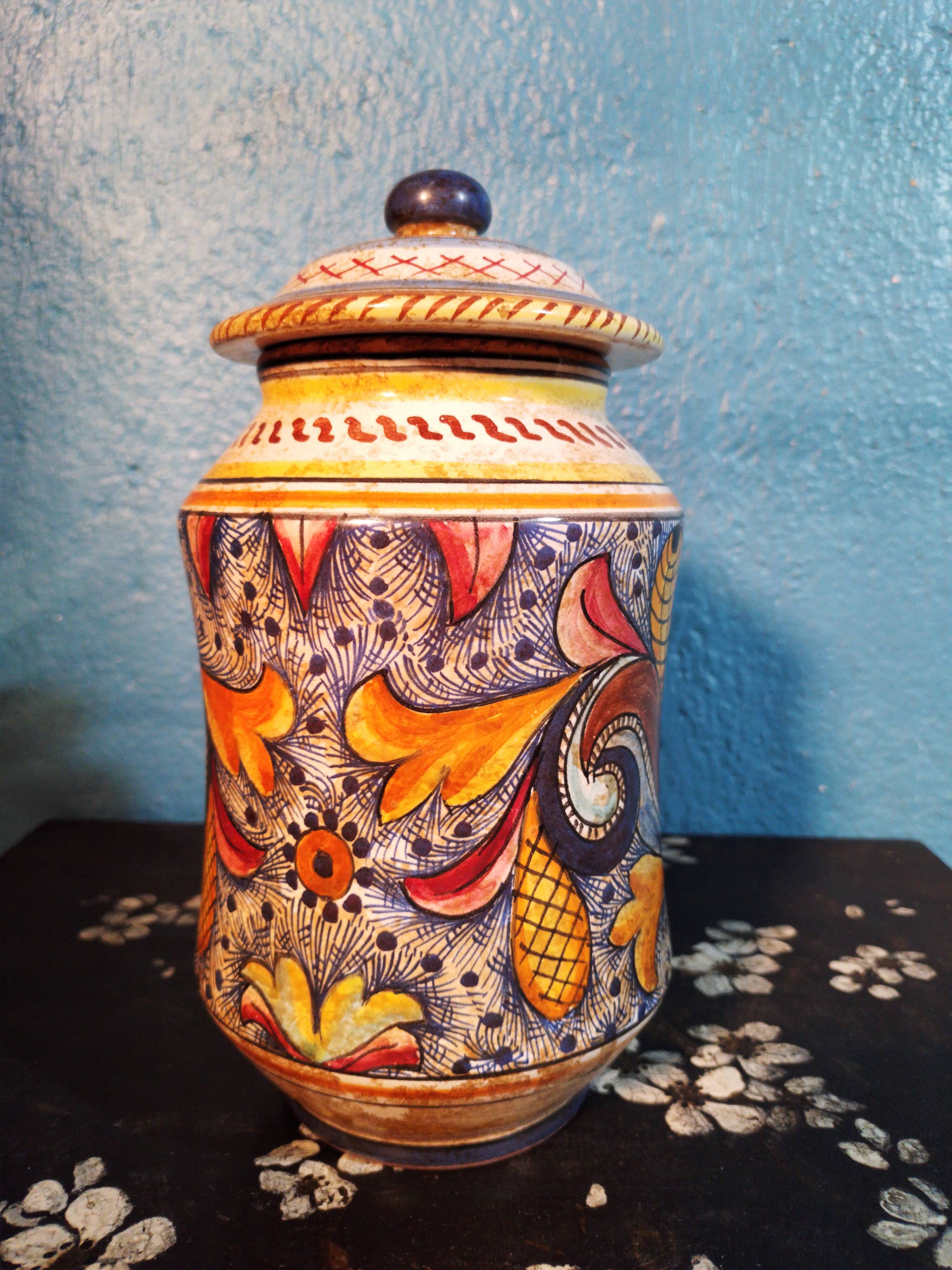 Ceramic pot Sicily 1960s