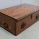 Massive ash chest and iron handles - mid-19th century