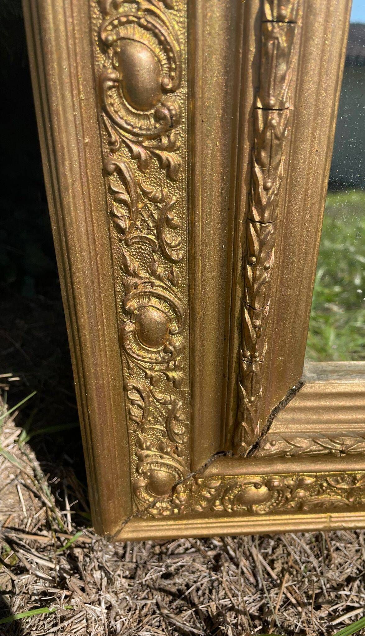 Antique gilded mirror